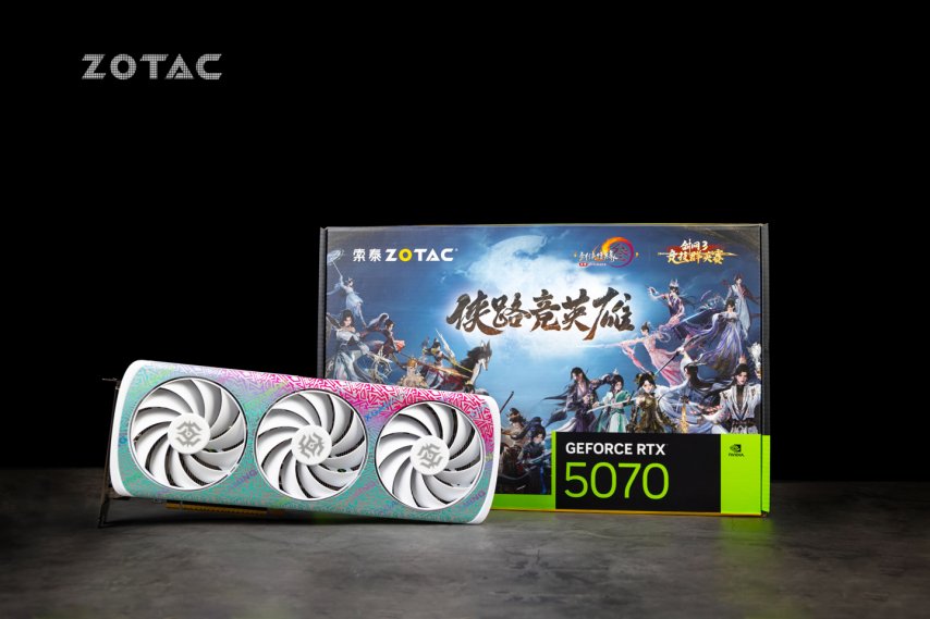 九游娱乐索泰展示《剑网 3》联名 RTX 5070 显卡针对首届竞技群英赛定制(图2)