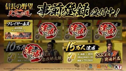 九游娱乐经典SLG策略《信长之野望天下之路》手游：战国时代的吸引力事前登陆破10万(图7)