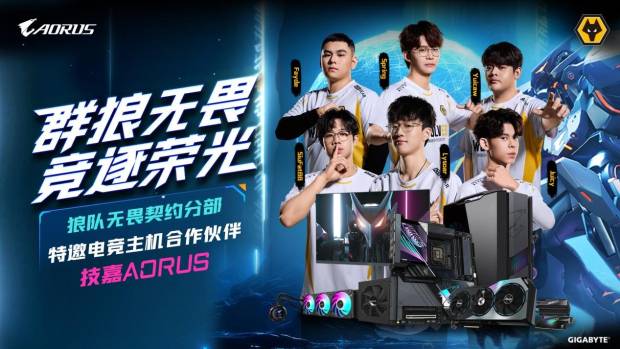 技嘉AORUS与狼队电子竞技俱乐部达成九游娱乐合作 共筑电竞装备新标杆(图1)